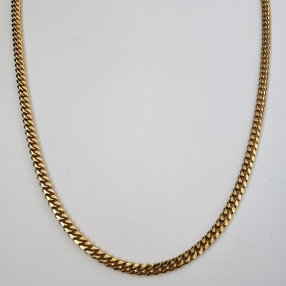 Matteo Made in Italy Yellow Gold Plate Sterling Silver Chain Necklace 22” - Picture 5 of 8